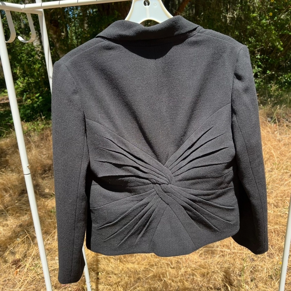Valentino vintage black knotted blazer 10
